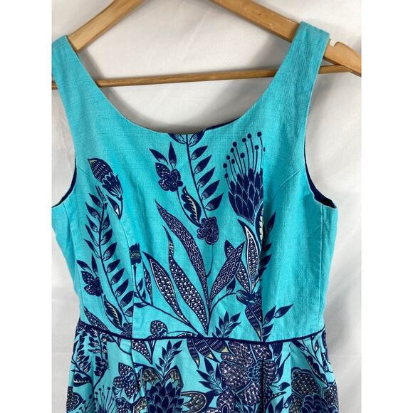 Lands end Floral Sleeveless Dress Size 10 - Picture 2 of 5
